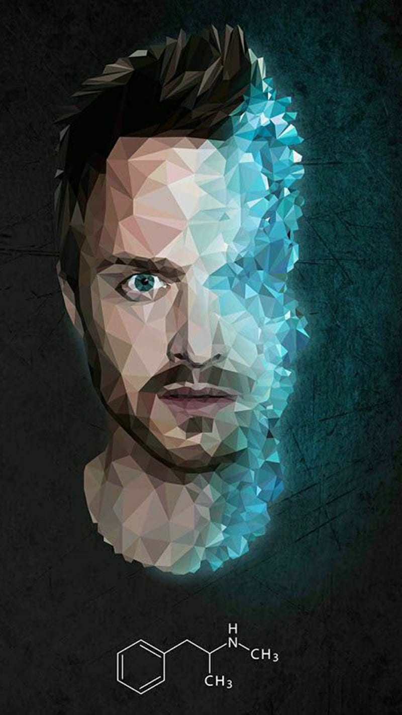 Breaking bad jesse , 3d, blue, blue pattern, circular, crystal, ice, tina, HD phone wallpaper