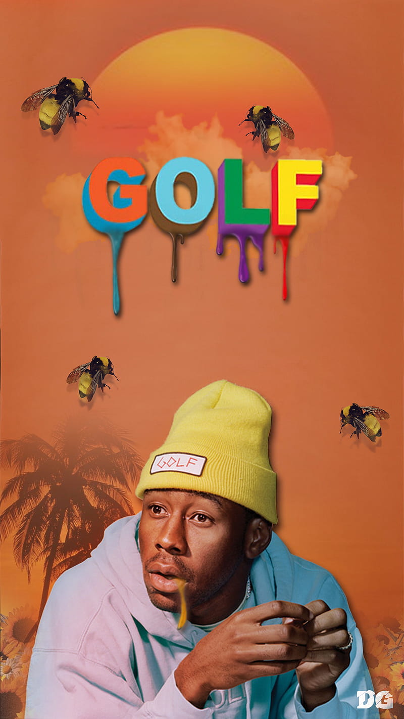 Tyler The Creator, bee, golf, music, rap, rapper, sunrise, sunset, HD phone wallpaper