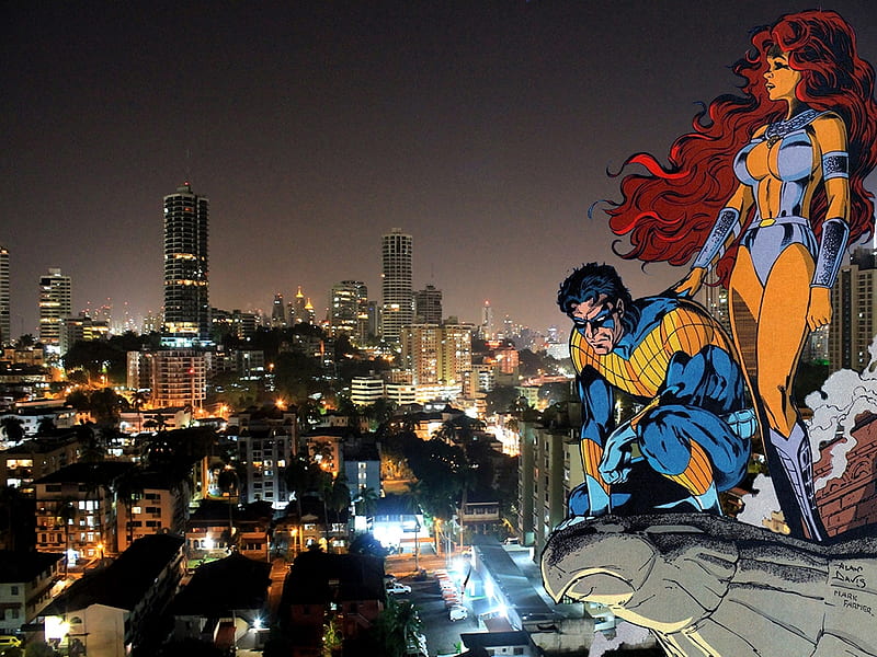 Download Teen Titans Robin And Starfire Wallpaper  Wallpaperscom