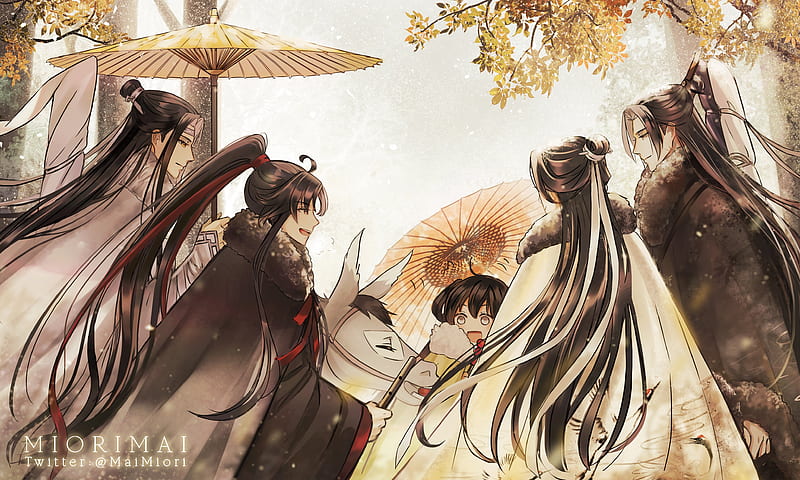 Anime, Mo Dao Zu Shi, Kiss, Lan Wangji, Lan Zhan, Wei Wuxian, Wei Ying, HD  wallpaper