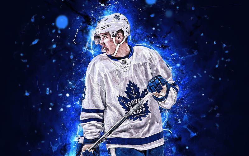 Rasmus Dahlin, portrait, Buffalo Sabers, Swedish hockey player, blue  creative background, HD wallpaper