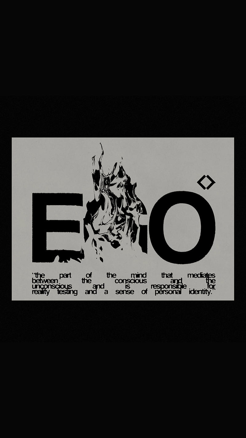 Ego, art, crypto, ergo, fire, gris, philosophy, quote, HD phone wallpaper