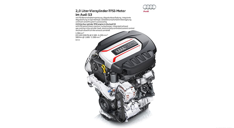 2014 Audi S3 2.0 litre four cylinder TFSI - Engine , car, HD wallpaper