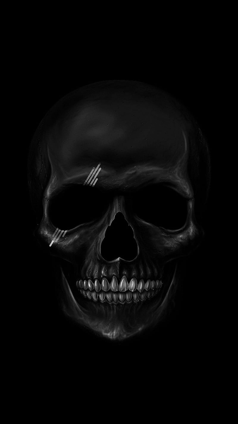 Black Skull, dark, girl, gothic, halloween, scare, skulls, spider, spiders, sugar, HD phone wallpaper