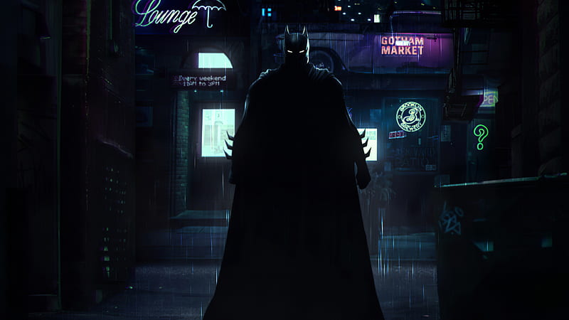 Batman Alley 2020, batman, superheroes, artist, artwork, digital-art, artstation, HD wallpaper