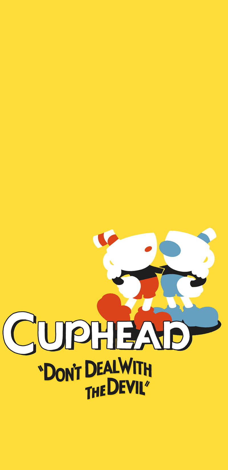 Cuphead and mugman, blue, classic, funny, games, nintendo, red, switch, videogames, HD phone wallpaper