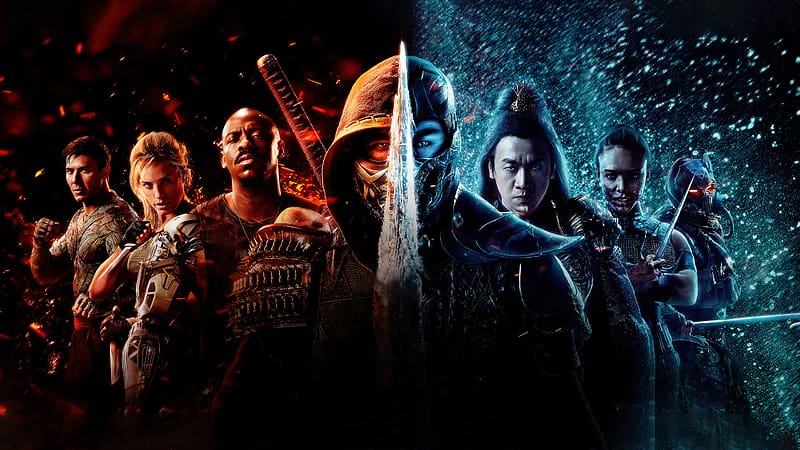 Movie, Scorpion (Mortal Kombat), Shang Tsung, Sub Zero (Mortal Kombat), Sonya Blade, Mileena (Mortal Kombat), Jax (Mortal Kombat), Mortal Kombat (2021), HD wallpaper