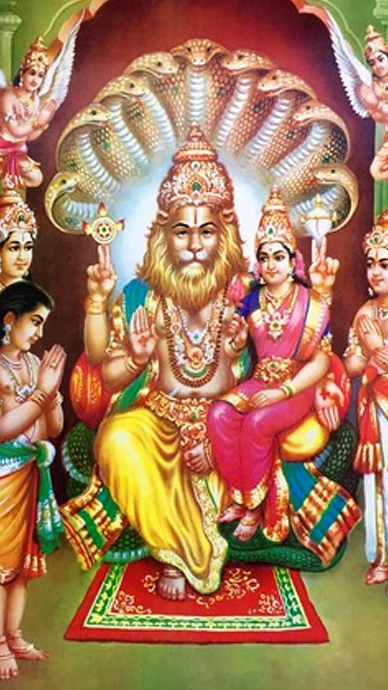 Narasimha Swamy, Nrsimhadeva, lord, god, HD phone wallpaper | Peakpx
