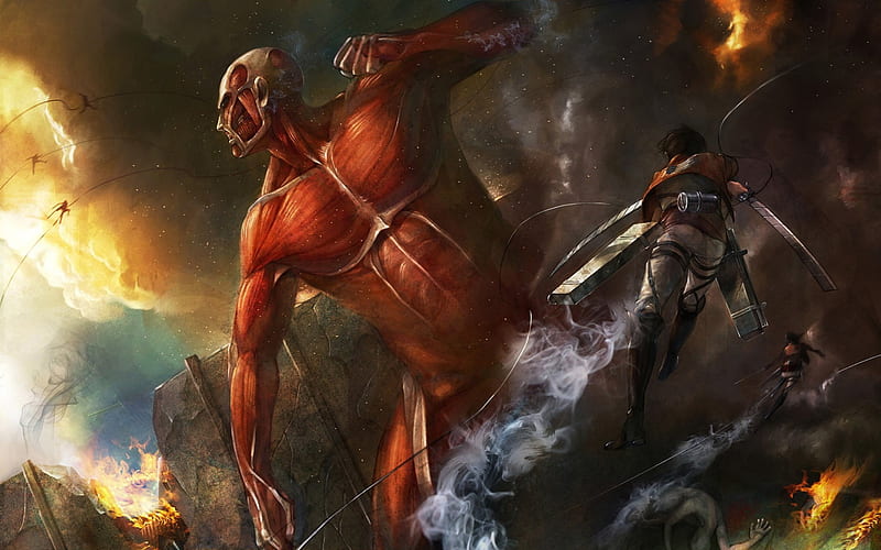 Attack on Titan, on, Titan, Attack, CG, HD wallpaper | Peakpx