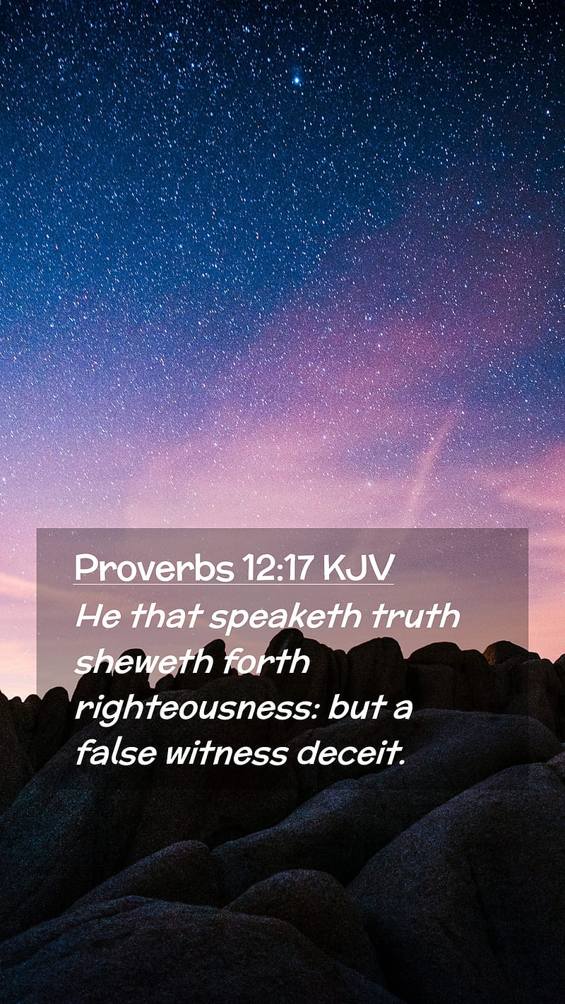 Proverbs 12:17 KJV Mobile Phone - He that speaketh truth sheweth forth, BTS Lyric Quotes, HD phone wallpaper
