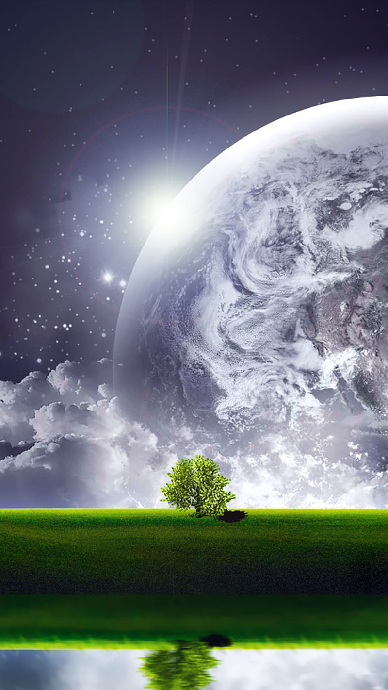 Creaciones cósmicas, árbol, cósmico, creación, espacio, naturaleza, nubes,  tierra, Fondo de pantalla de teléfono HD | Peakpx