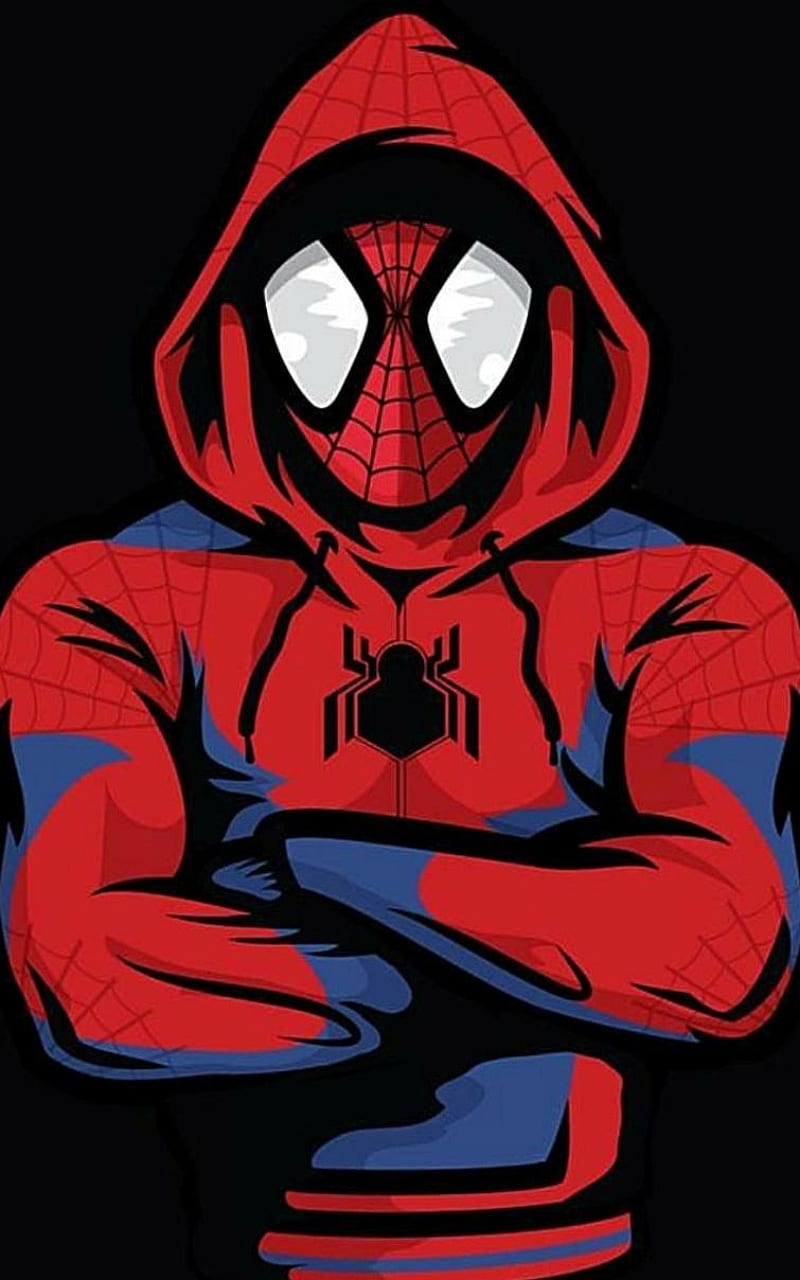 Spiderman, spiderman homecoming, spiderman hoodie, HD phone wallpaper