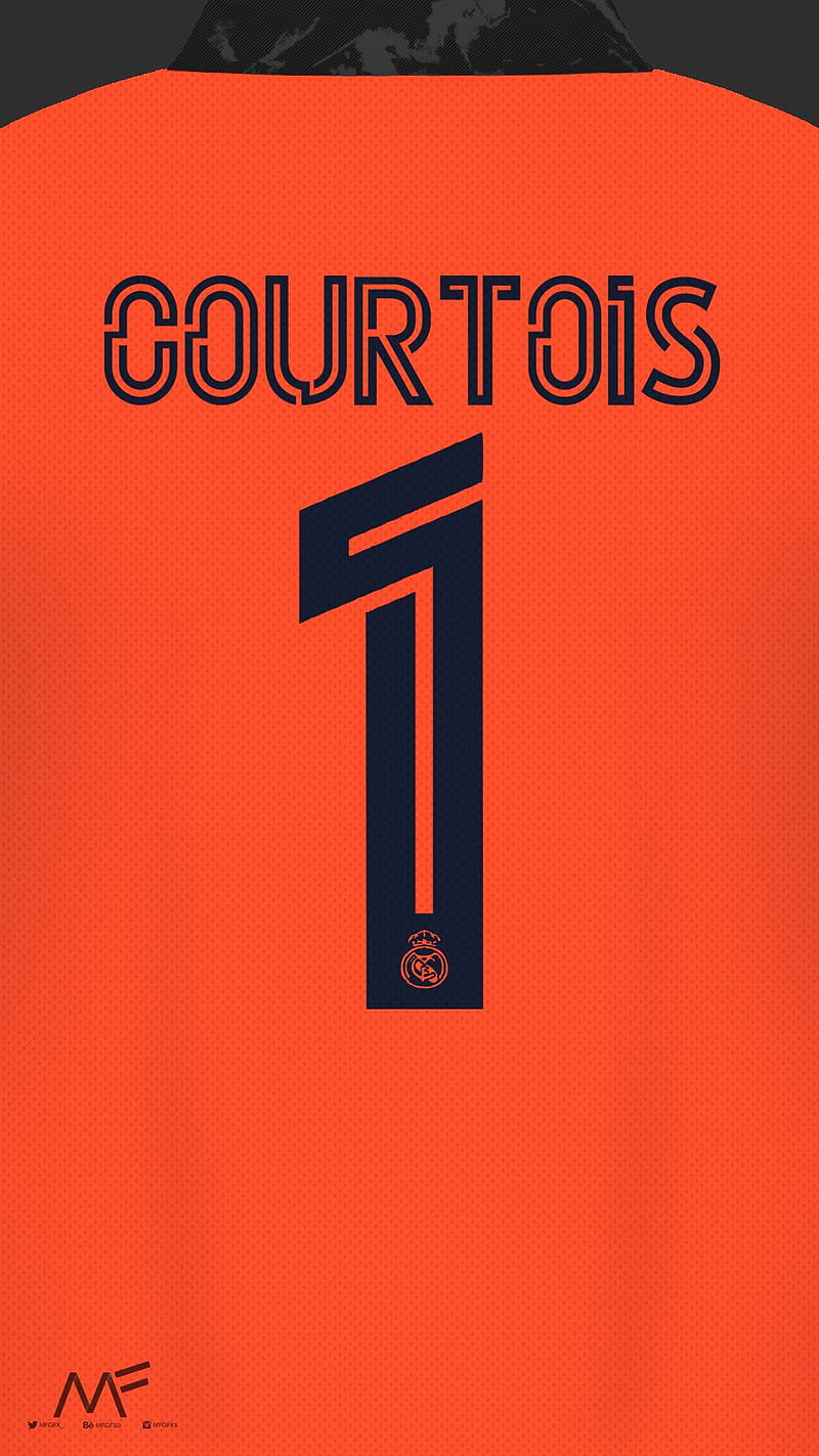 Courtois Away, real madrid, HD phone wallpaper