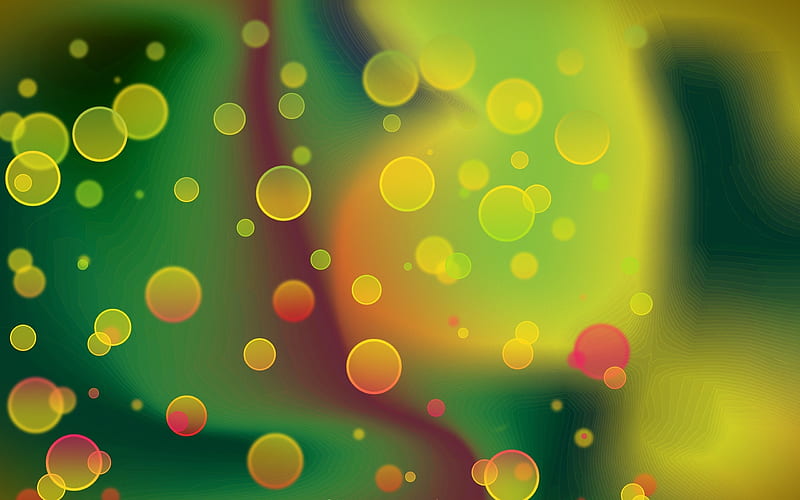 Green Highlights circles background-2015 Design, HD wallpaper