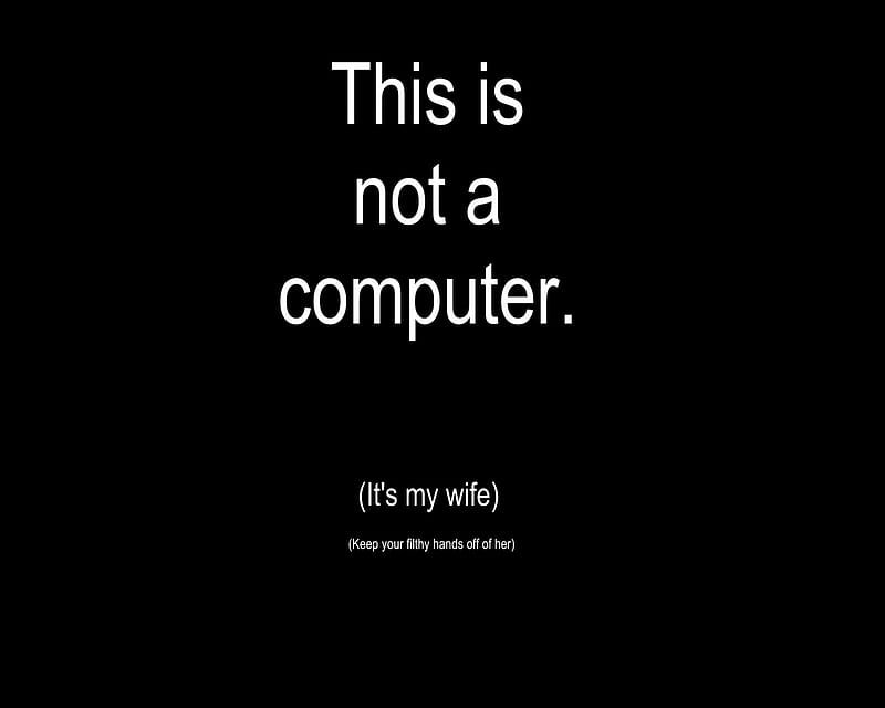 wife, comic, computer, funny, note, word, HD wallpaper