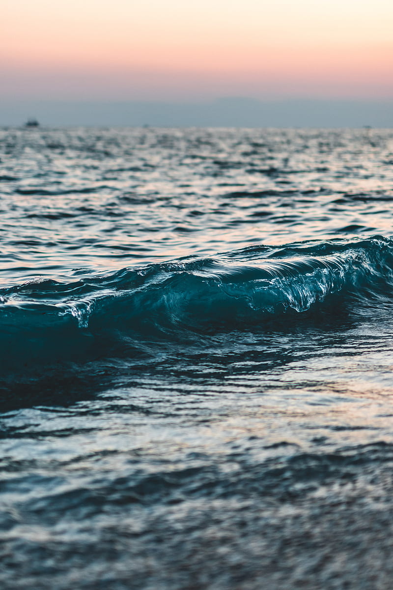 waves, ripples, sea, water, HD phone wallpaper
