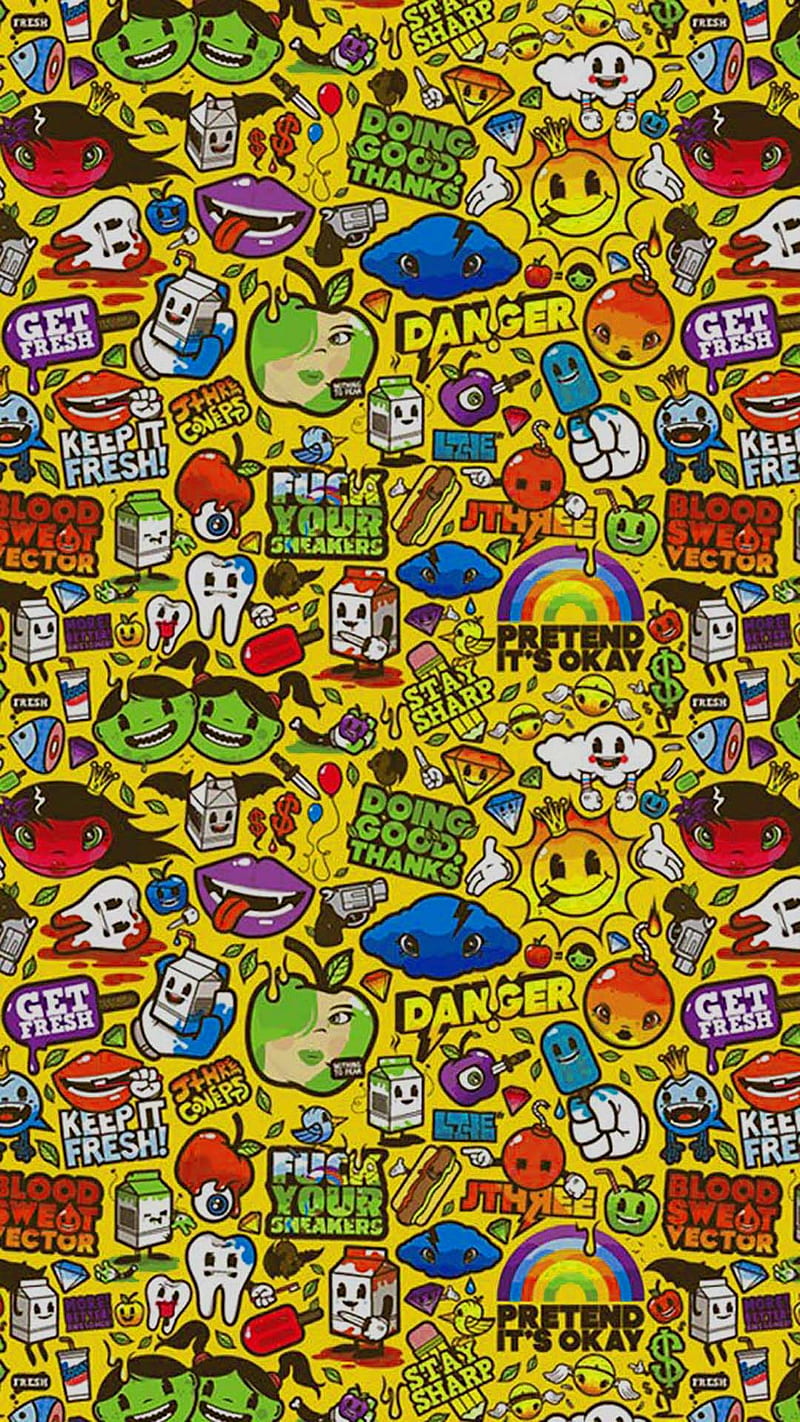 Hyper Random, 929, art, brands, cartoon, crazy, cute, graffiti pop, supreme,  HD phone wallpaper | Peakpx