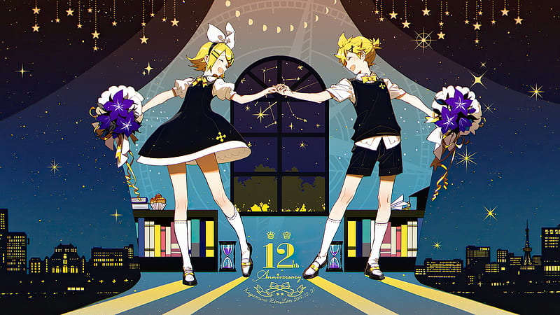 Anime, Vocaloid, Len Kagamine, Rin Kagamine, HD wallpaper