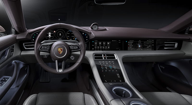 2021 Porsche Taycan - Interior, Cockpit , car, HD wallpaper