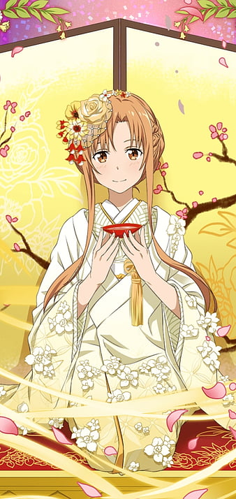 Asuna Yuuki, asuna , yuuki , sword , art , online , sao , anime , manga ,  girl , kimono , red - png grátis - PicMix