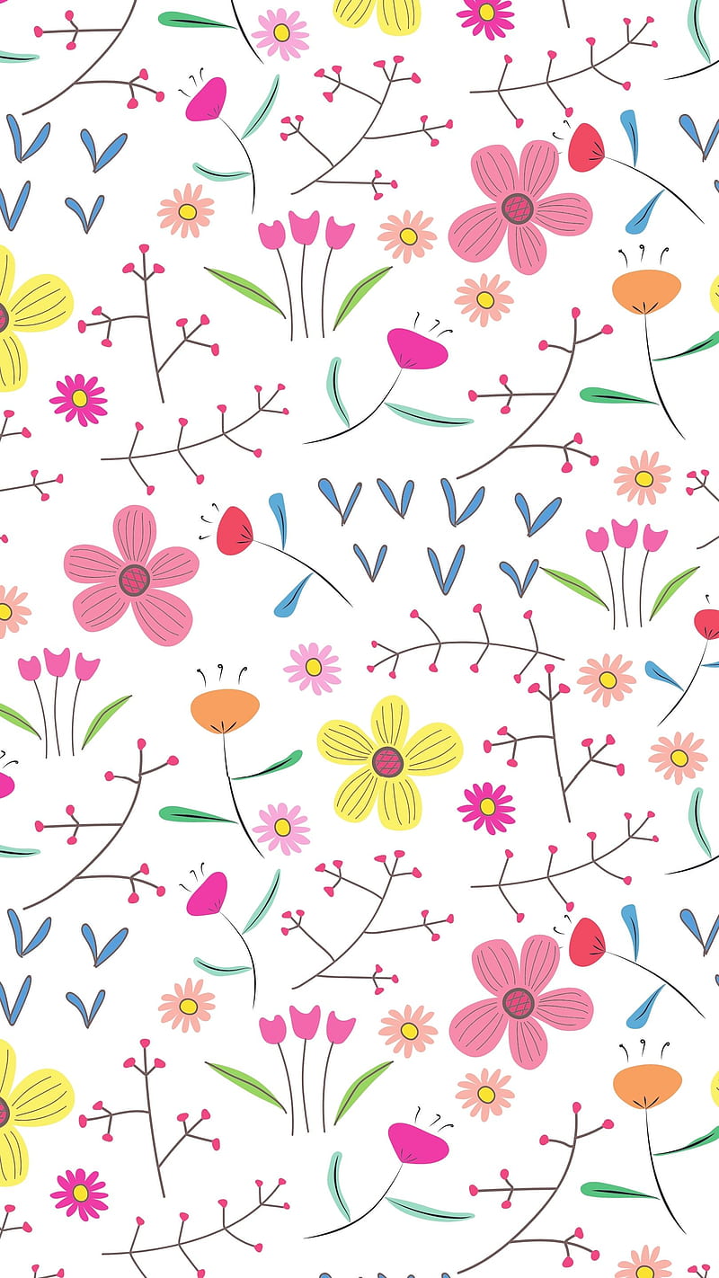 Foliage Pattern, adorable beautiful, aesthetic secret garden, colorful trending, flower plants, good vibes feel good, pastel foliage pattern, self love inspiration, spring summer plant, trending floral design, watercolor abstract, HD phone wallpaper