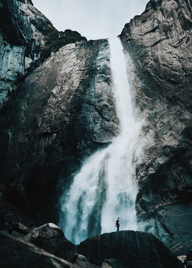 nature, water, waterfall, HD phone wallpaper