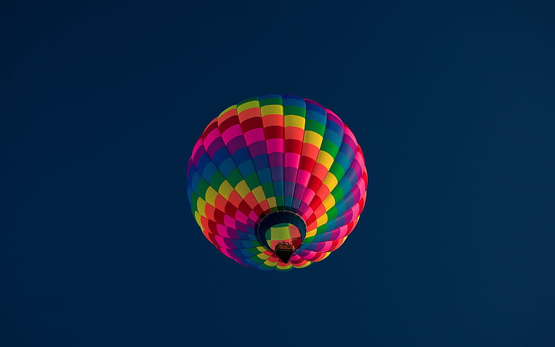 balloon in the sky, colorful balloon, Turkey, Cappadocia, abstraction concepts, HD wallpaper