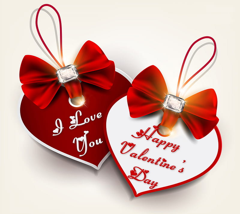 Valentines Day, diamonds, happy, heart, love, romantic, valentine, HD wallpaper