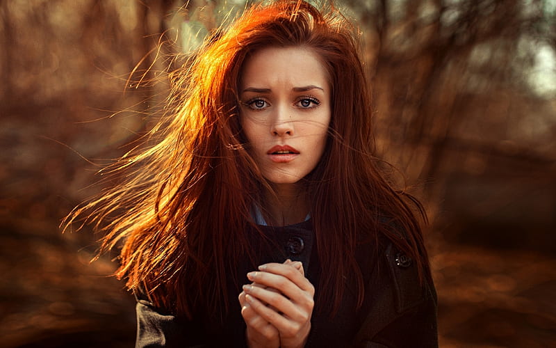 Redhead Girl, girls, model, HD wallpaper