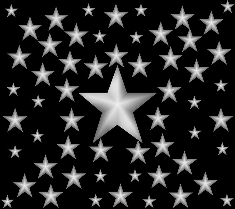 Silver Stars Stars Abstract Hd Wallpaper Peakpx