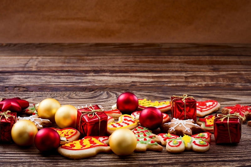 Christmas Balls, Christmas, Holidays, Miscellaneous, decorations, Balls, honey cakes, HD wallpaper