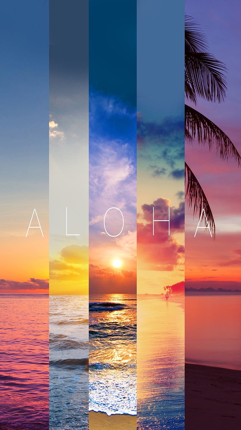 Aloha, sunset, HD phone wallpaper