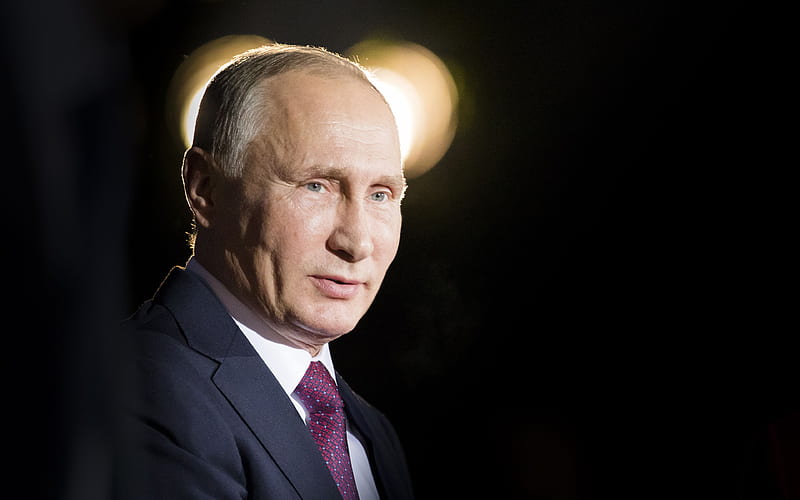Vladimir Putin, portrait president of the Russian Federation, politician, Russia, HD wallpaper