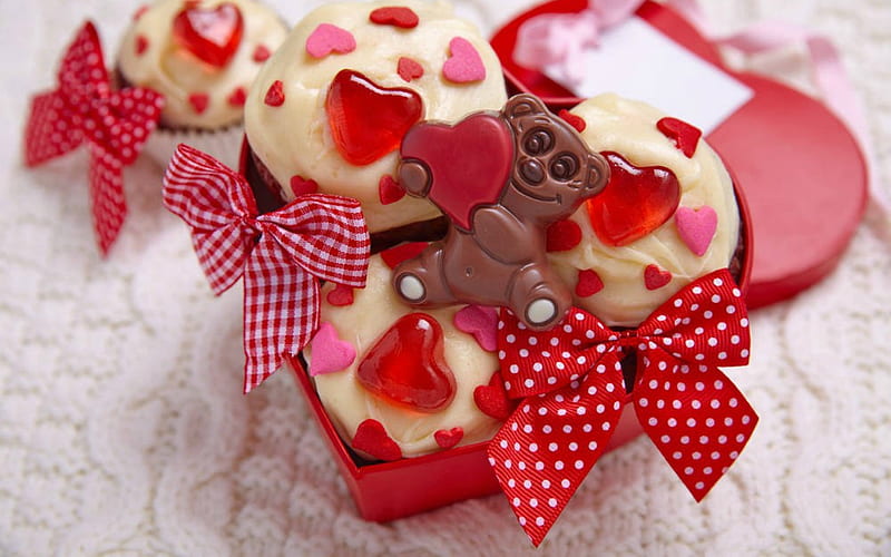 To my Sweet valentine, Valentines, cakes, food, love, HD wallpaper