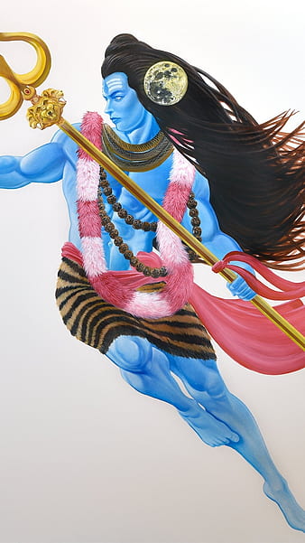 Download Shiv Tandav Shiva Colored Sketch Wallpaper  Wallpaperscom