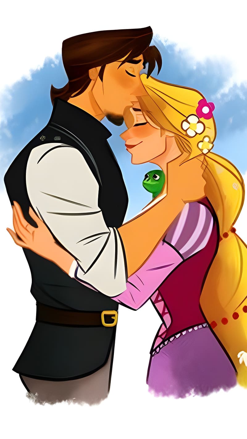 Beso Karne Wale, Rapunzel y Flynn Rider, rapunzel, flynn rider, beso en la  frente, Fondo de pantalla de teléfono HD | Peakpx