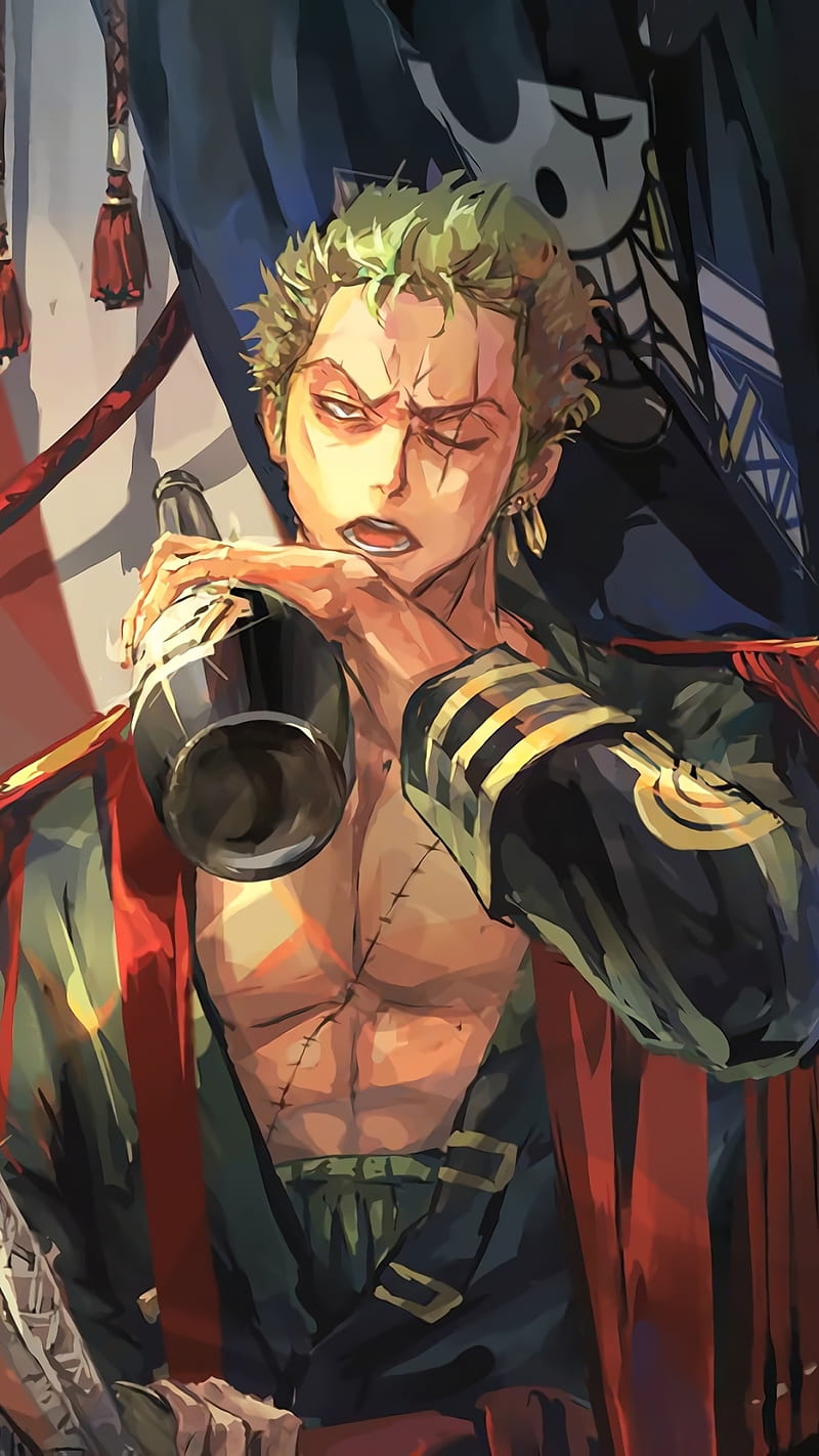 One piece, anime, zoro, HD phone wallpaper