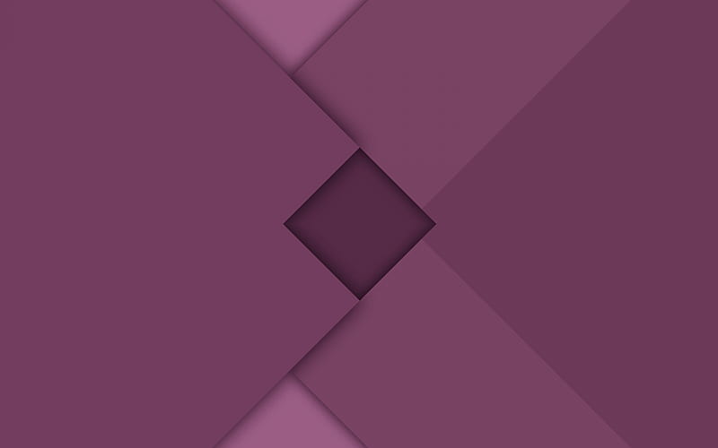 purple abstraction, geometry, purple lines, creative, android, HD wallpaper