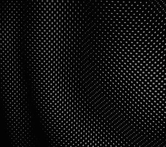 Dot Waves, 3d, black, clean, dark, dots, mesh, pattern, simple, HD  wallpaper