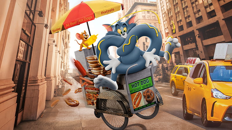 Tom And Jerry Cartoon Movie 10k, tom-and-jerry, 2021-movies, movies, animated-movies, cartoons, tom, jerry, HD wallpaper