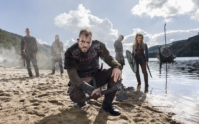 gustaf skarsgard, canadian-irish tv series, swedish actor, vikings, floki, HD wallpaper