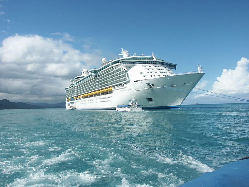 world expensive royal caribbean ship, cool, ship, largest cruise ship, travel, royal caribbean, HD wallpaper