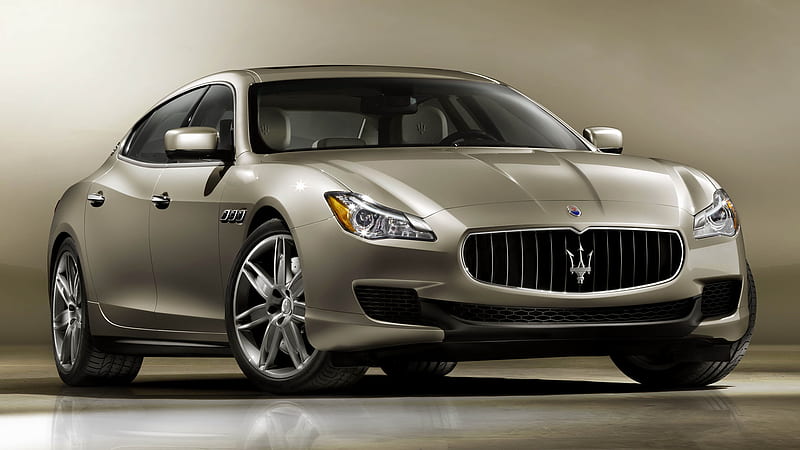 Maserati, Maserati Quattroporte GTS, Beige Car, Car, Full-Size Car, Luxury Car, Sports Sedan, HD wallpaper