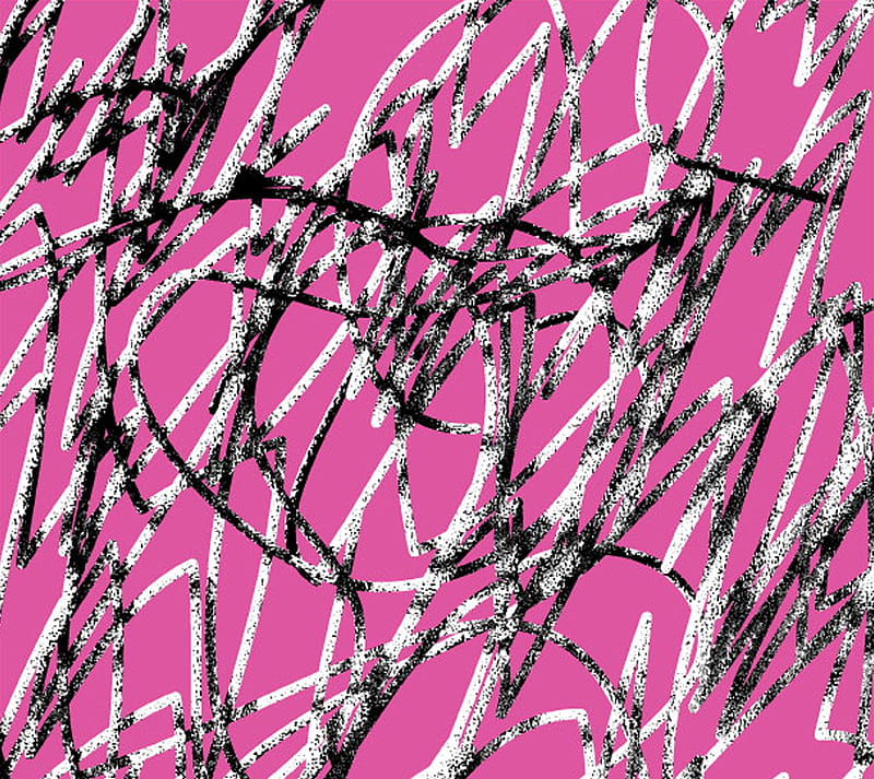 Pink Zebra Fade, black, fade, pink, scribble, white, zebra, HD wallpaper