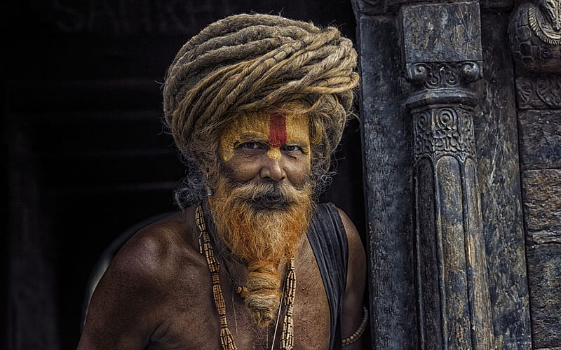 Image of Portrait Of A Naga Sadhu Or Baba or Aghora In Kumbh  Mela-LY733538-Picxy
