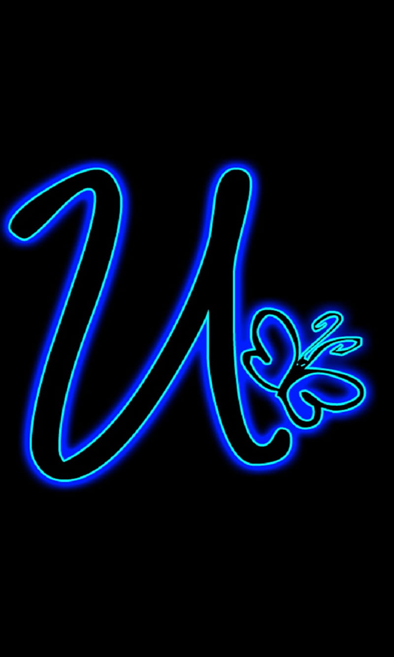 Alphabet U, alphabet, letter neon, letter u, neon u, HD phone wallpaper