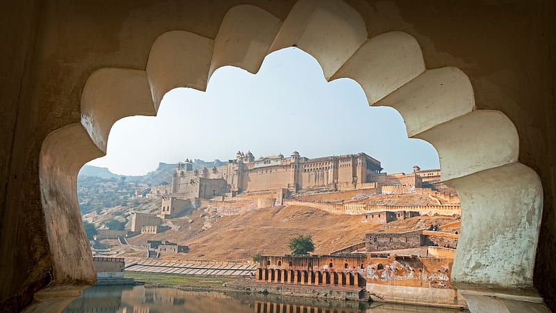 The incredible Amber Fort near Jaipur, Rajasthan, India. Windows 10 Spotlight, Amer Fort, HD wallpaper