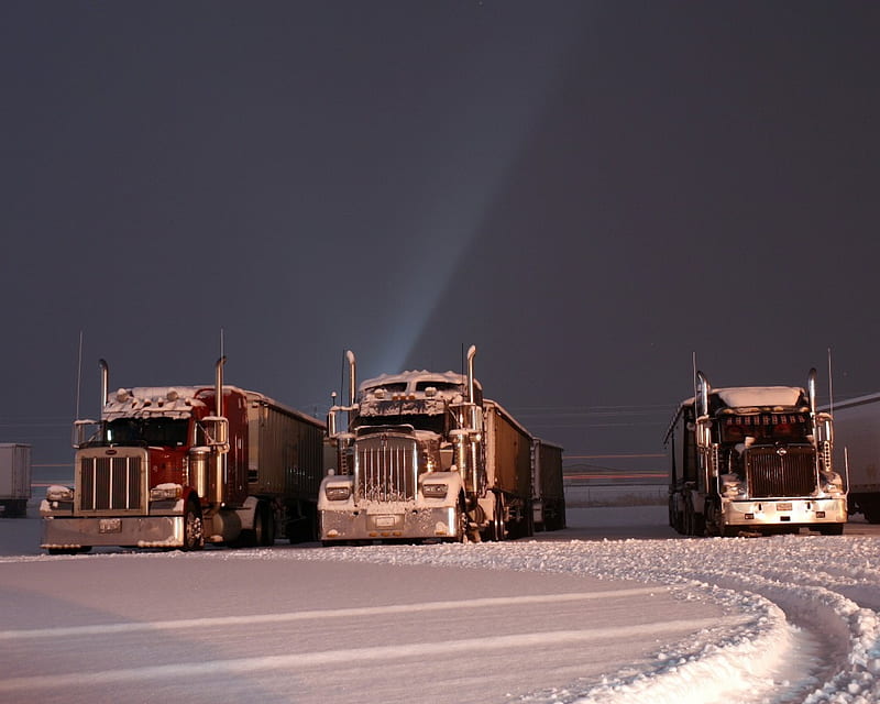 Ice Road Truckers, truckers, ice, truck, semi, HD wallpaper