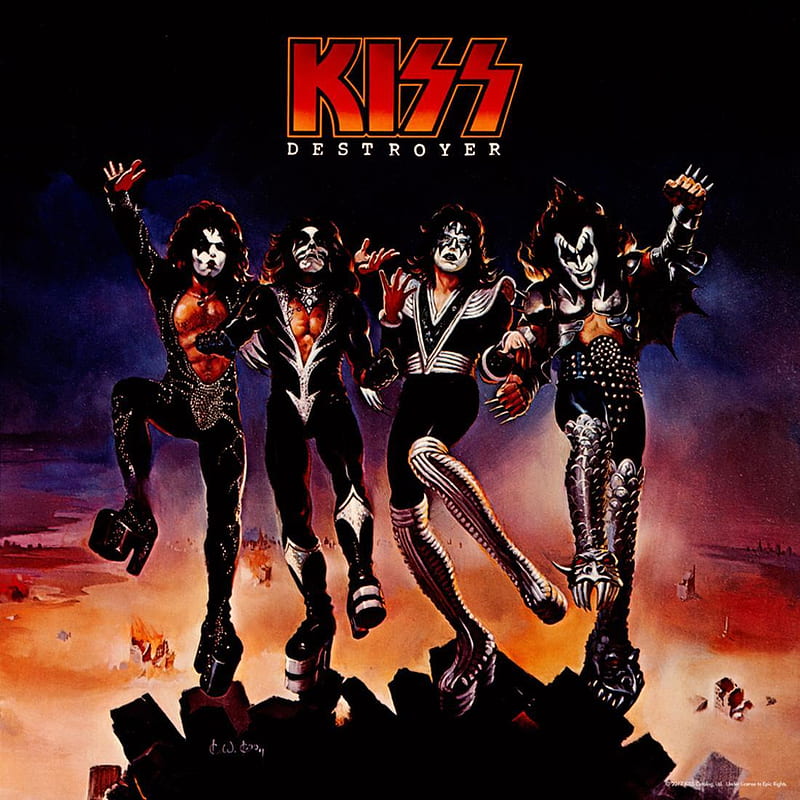 KISS - Destroyer (1976) Classic Rock Band Music Poster Wall Art By Epic Rights, HD phone wallpaper