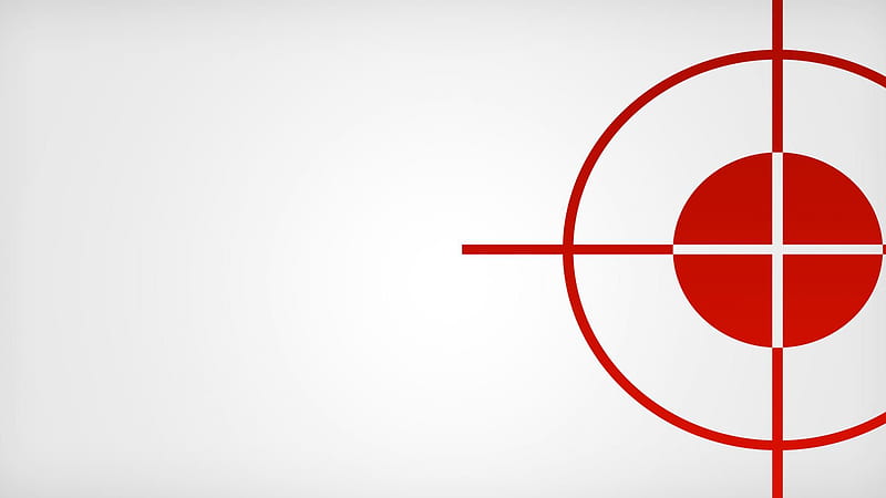Target Scope On Side With White Background Target, HD wallpaper